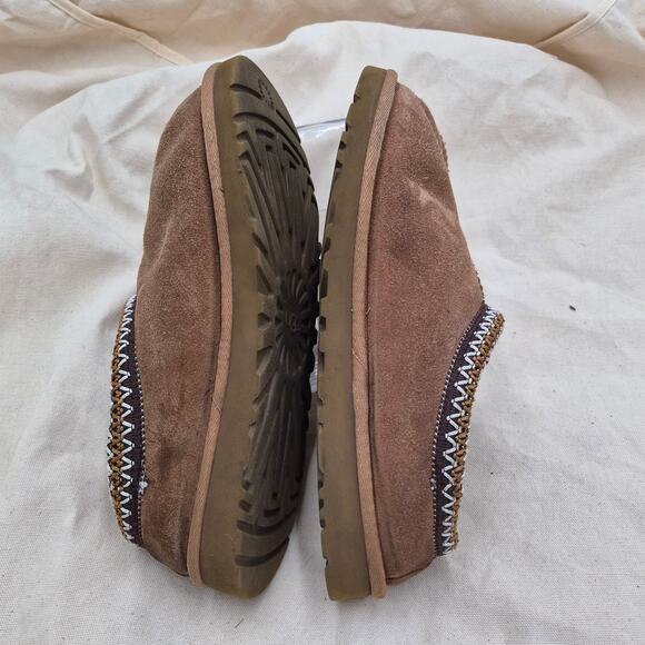 UGG Tasman Suede Leather Chestnut slip-on clog women's size 7 - Picture 3 of 6
